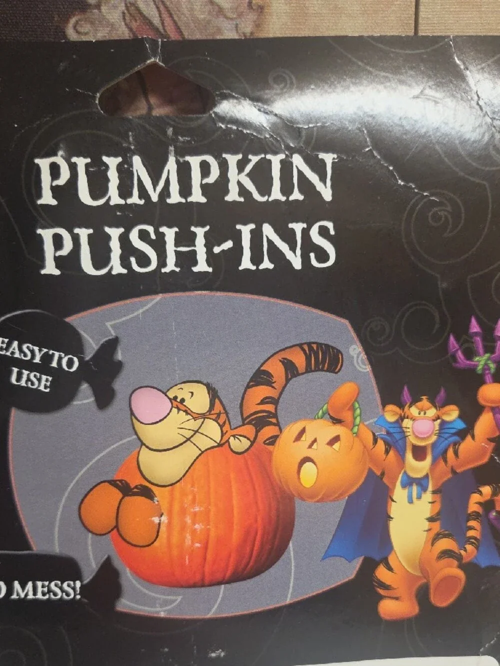Disney Tigger Pumpkin Push-Ins - Orange, Yellow, Pink Accent Set